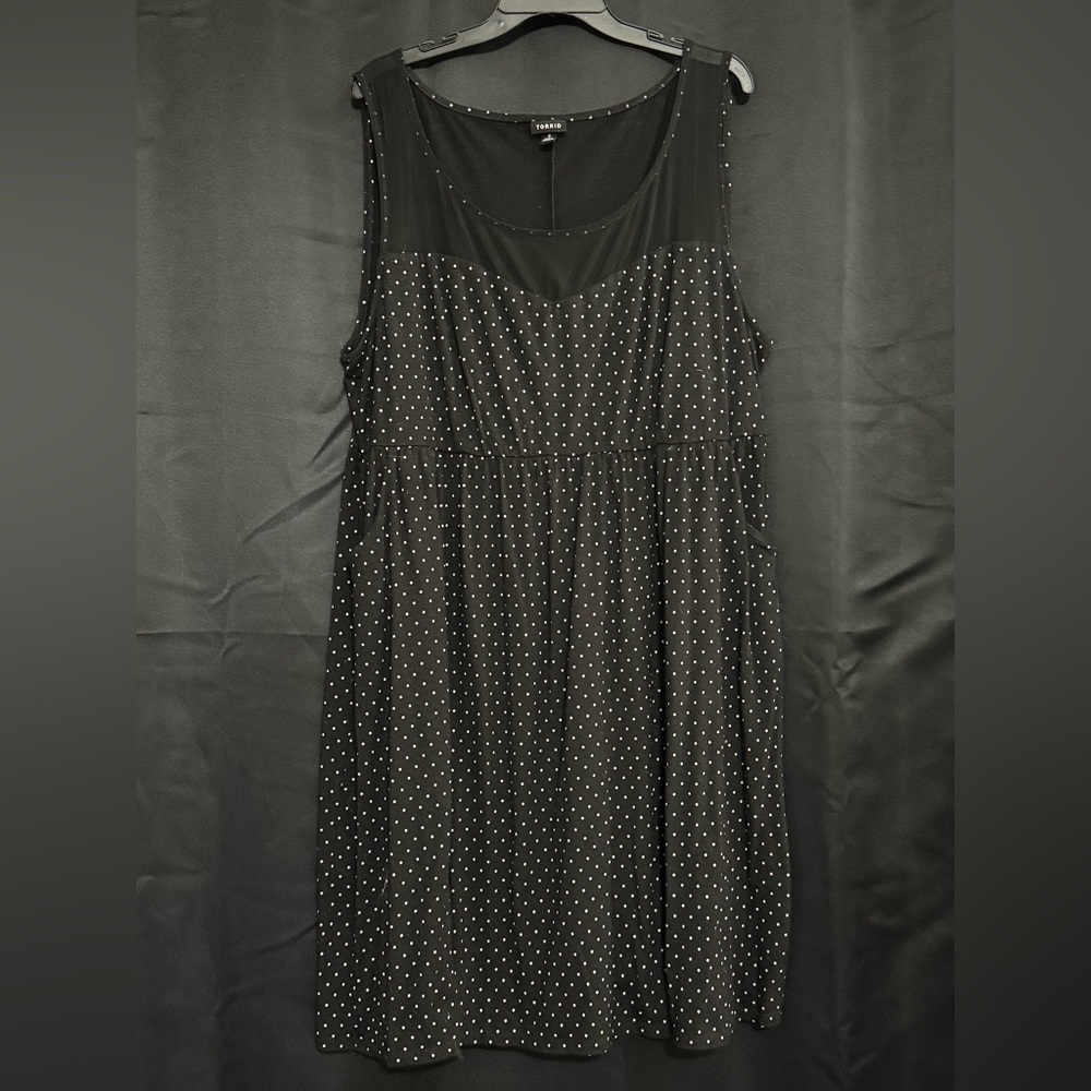 Elegant Black Polka Dot Dress